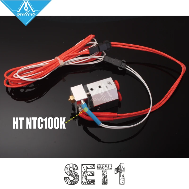 Полностью металлический hotend простой сменный комплект для печати peek PA Филамент E3D