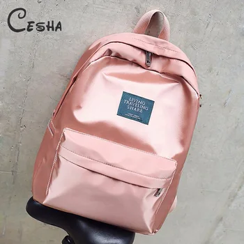 

CESHA Pretty Style Girls School Backpack High Quality Durable Light Nylon School Bag Fashion Female School Backpack Satchel Sac