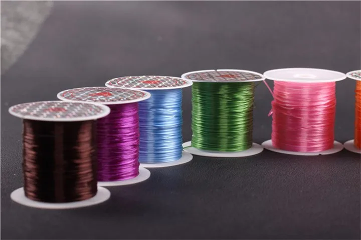 2 1 Roll 10M Multi-Colors Strong Stretchy Elastic Wire Cord String Thread for DIY Bracelets Jewelry Making Accessories
