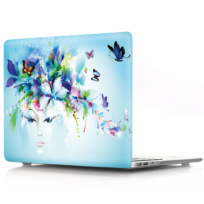Жесткий чехол для ноутбука Raffiti с акварельным узором MacBook Air Pro Retina 11 12 13 15 дюймов