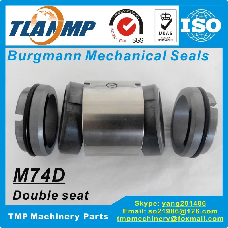 M74D-22 M74D/22-G9 механические уплотнения burgmann(материал: SiC/Vit) | M74-D двойное уплотнение(двустороннее) Unlalance Тип для насосов