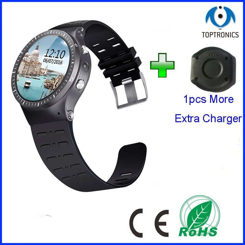 

Extra Charger Fashion Bluetooth Smart Watch Heart Rate Smartwatch Fitness Tracker WIFI GPS Clock for Android IOS pk KW88