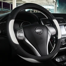 

Car Steering Wheel Cover for Nissan Versa Almera Primera Tiida Terrano Qashqai J10 350z Kicks Patrol Murano NV200 Xtrail