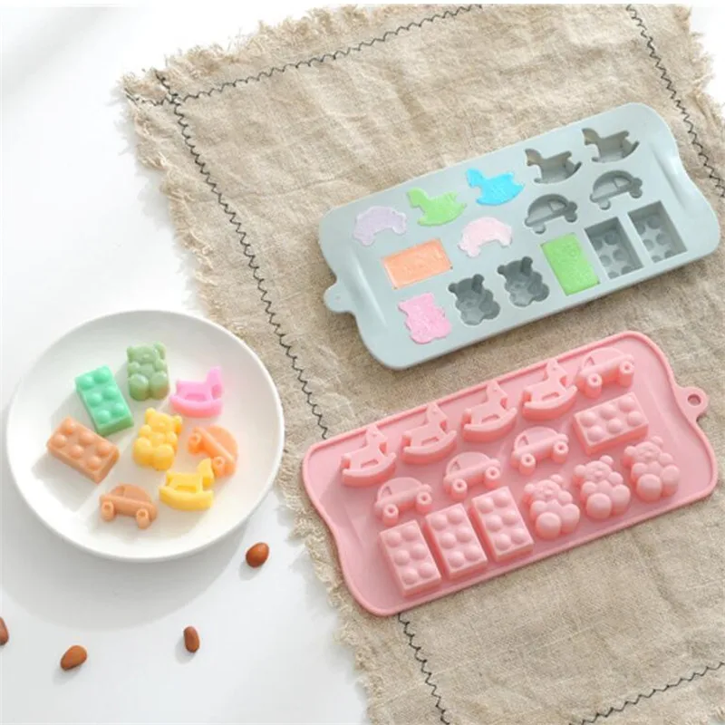 22.5x10.8x1.6cm Handmade Soap Mold Chocolate Cake Decorating Tools DIY Cookies Fondant Silicone Trojan Mould | Дом и сад