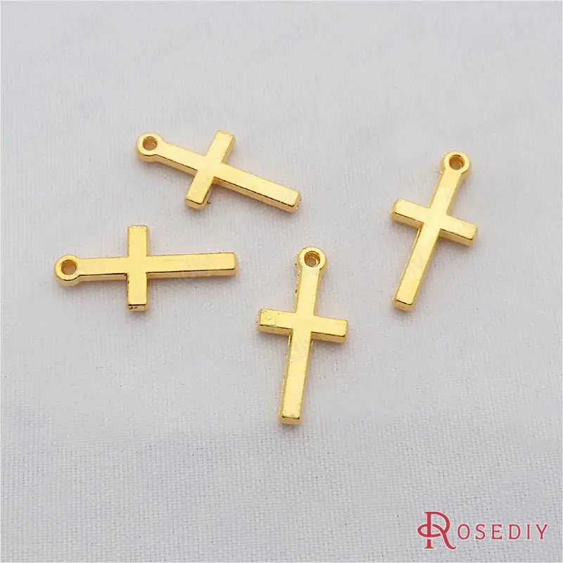 

Wholesale 19*9mm Gold color Small Cross Zinc Alloy Charms Pendants Diy Jewelry Findings Accessories 50 pieces(JM7331)