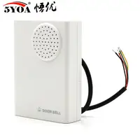 Sonnette de porte avec fil électronique, batterie câblée, ding-dong, sèche ou se connecte à deux Types 12V 3
