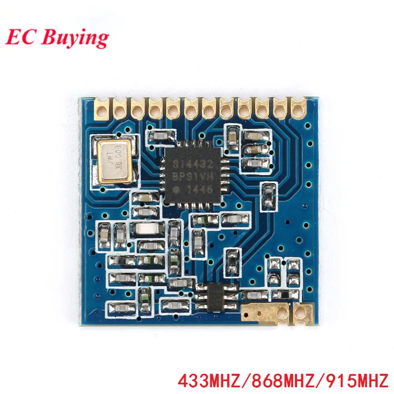 

SI4432 Module 433MHz 868MHz 915MHz Wireless Transceiver Communication Module Wireless Communication With Spring Antenna