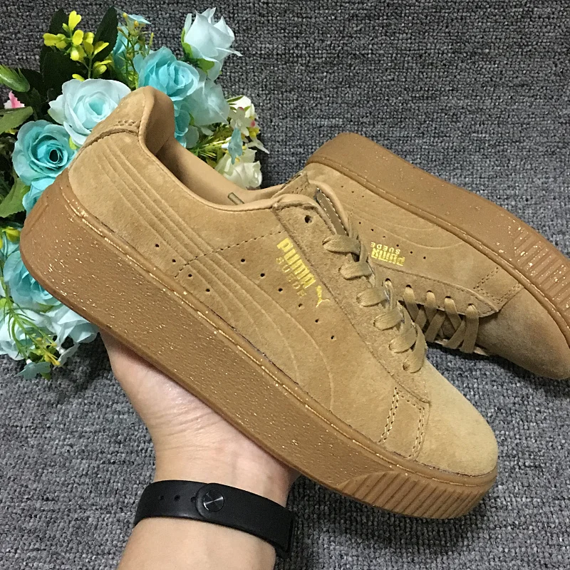 

Free shipping Puma by Rihanna Suede Creepers women's and men shoes Breathable Badminton Shoes Sneakers size 36-39