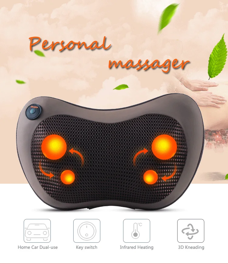 Electric Pillow Massager Multifunction Massage Pillow Cervical Lumbar