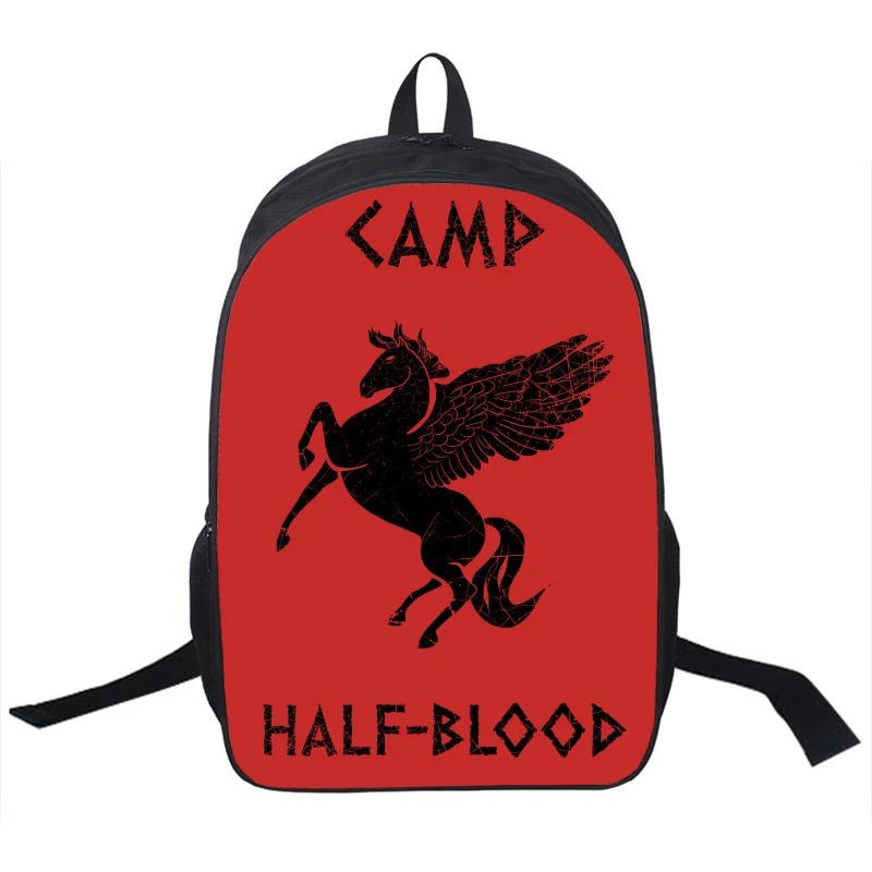 Percy Jackson CAMP Half Blood Backpack For Teenagers Girls Boys School