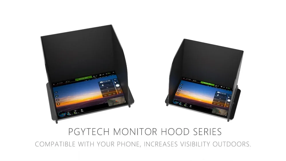 PGYTECH Monitor Hood for DJI Mavic Air Mavic Pro Phantom 4 pro Tablet phone Sun Hood For Mavic 2 Pro/Zoom drone accessories