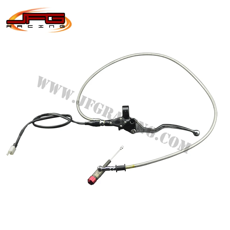 

1200mm Hydraulic clutch lever master cylinder with mirror holder for dirt bike pit bike off road motorcycle