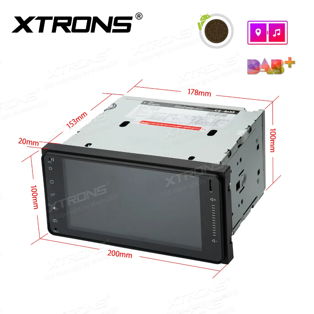 XTRONS 7 &quotандроид 8 1 автомобильный стереоплеер gps радио для Toyota RAV4 VIos Hilux Terios Avanza