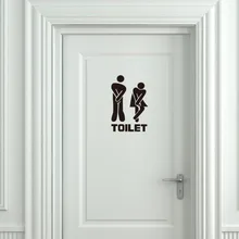 Funny Toilet Entrance Sign Decal Vinyl Sticker For Shop Office Home Cafe Hotel FREE SHIPPING 341 27 sheets 1300 style cut emoji sticker smile for notebook message high vinyl funny creative free shipping