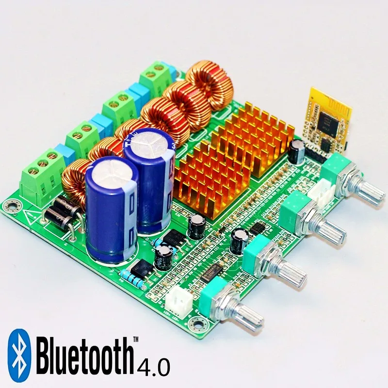 Bluetooth 4.0 receiver Digital 2.1 Class D HIFI Power Amplifier Board 3CH Super Bass Amp grade fever TPA3116D2 100w+50w+50w | Электронные