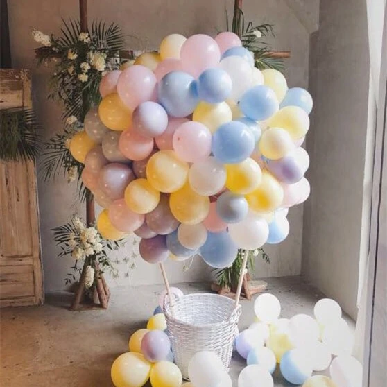 Новинка 10 дюймов 100 шт./лот конфеты Макаруны латексные шары, гелий воздушный шар для вечерние украшения свадьбы дня рождения Детские игрушки baloons Globos