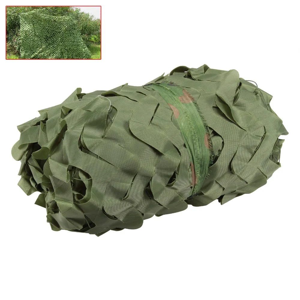 1.5M*8M Pure Green Netting For Hunting Sniper Camping Photography Background Decoration Car Covers Tent Sun Shelter Sunshade Net