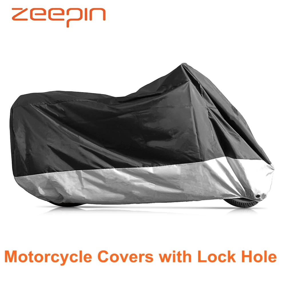 Motorcycle Covers with Lock Hole Windproof Buckle Waterproof Sunproof