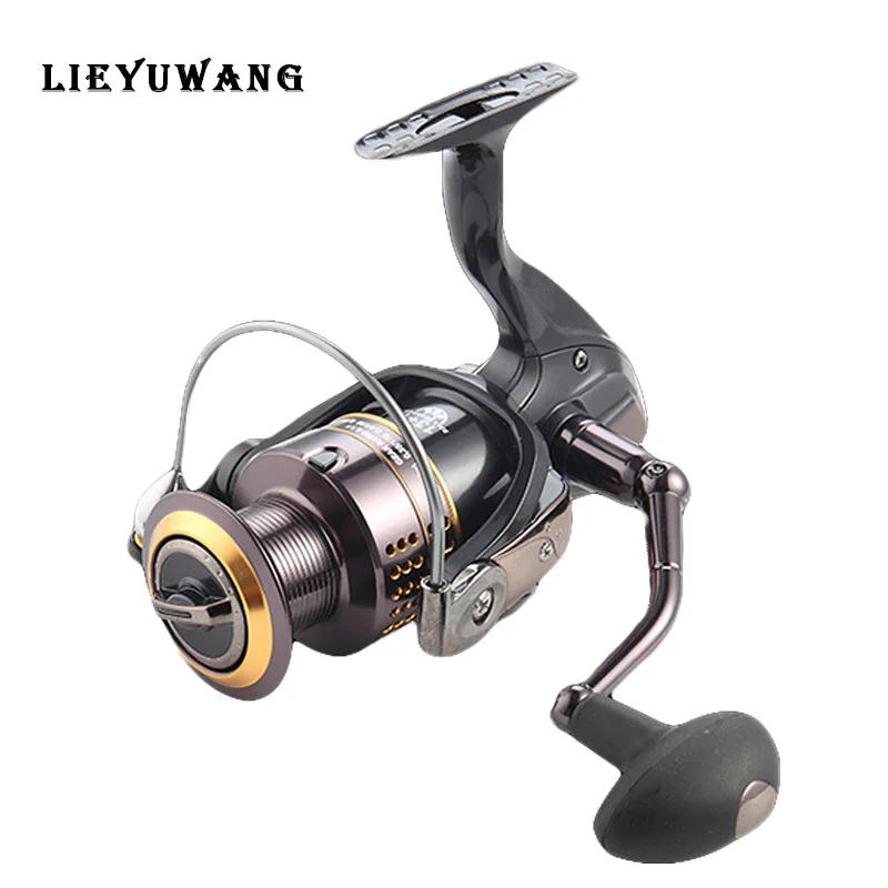 

LIEYUWANG TA1000-6000 5:2:1/5:1:1 13+1BB Gapless Metal Spinning Reel CNC Fishing Wheel pesca casting reel Left/Right Hand Spool