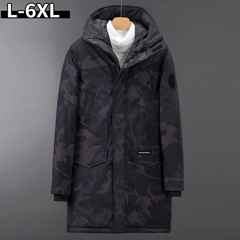 Большие размеры 4XL 5XL 6XL мужские зимние мягкие хлопковые ветровки Теплые Зимние куртки мужские 138