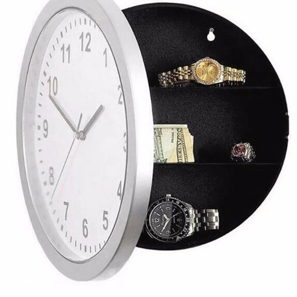

newHidden Secret Large Wall Clock Money Box Safe Stash Jewellery Stuff Storage Container Cofre Piggy Bank Tirelire Salvadanaio
