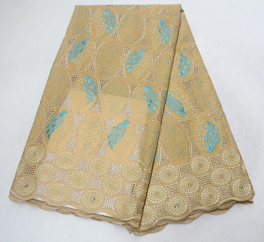

New Arrival African Dry Lace Fabrics High Quality Cotton Lace Fabric Nigerian Cotton Lace Fabrics Swiss Cotton Voile Lace