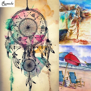 

Full square/round Sea view Embroidery Pattern 5D DIY diamond paintings 3D Cross stitch kits mosaic pictures wall stickers