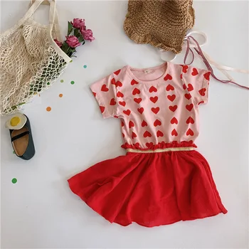 

Baby Girls Dresses Girl Clothes Love Heart Design Kids Pageant Dresses for Girls Children Toddlers Princess Summer Tutu Dresses