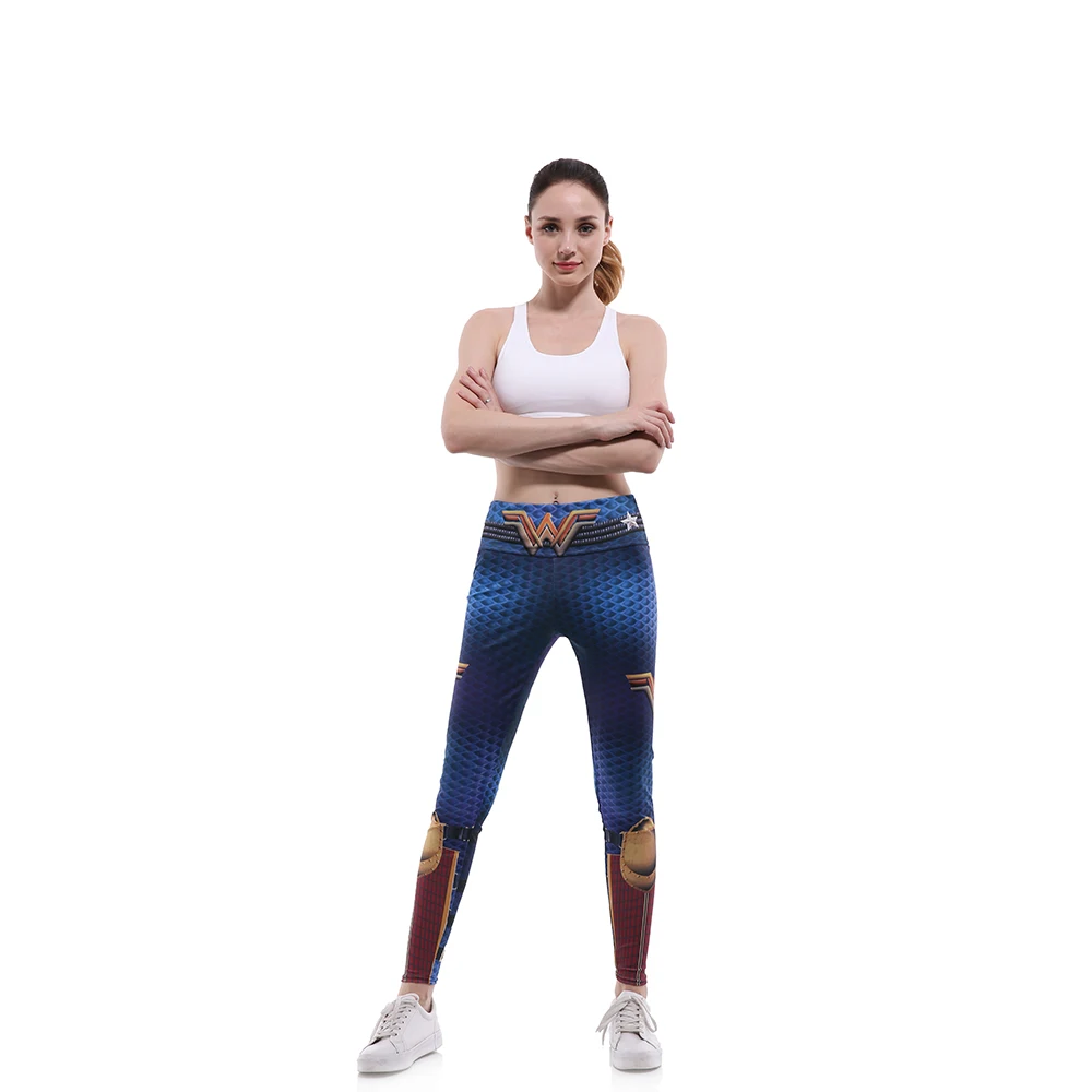 

Buteefull Female High Pants Fitness Leggings Wonder Woman Stretch Pants Exercise Workout Clothes Dropship Plus Size factory