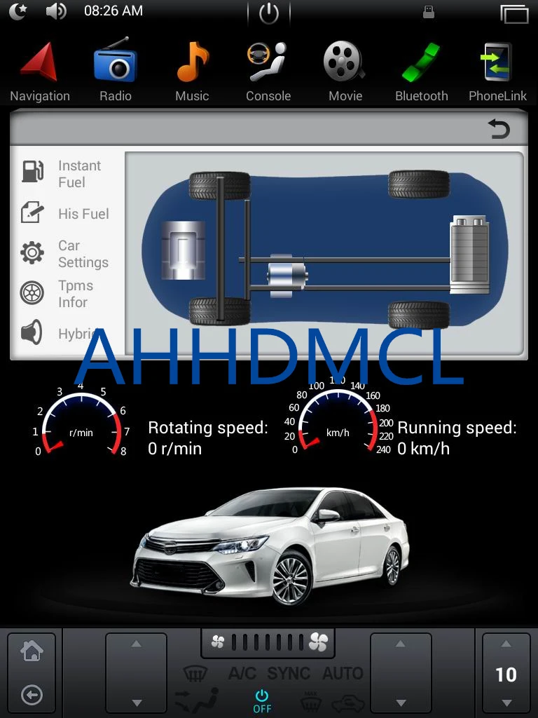 Sale Car Multimedia Player PC PAD Tesla Style Player Android 7.1 GPS For Ford Edge Auto Air Conditioning Edition 2015 2016 2017 2018 10