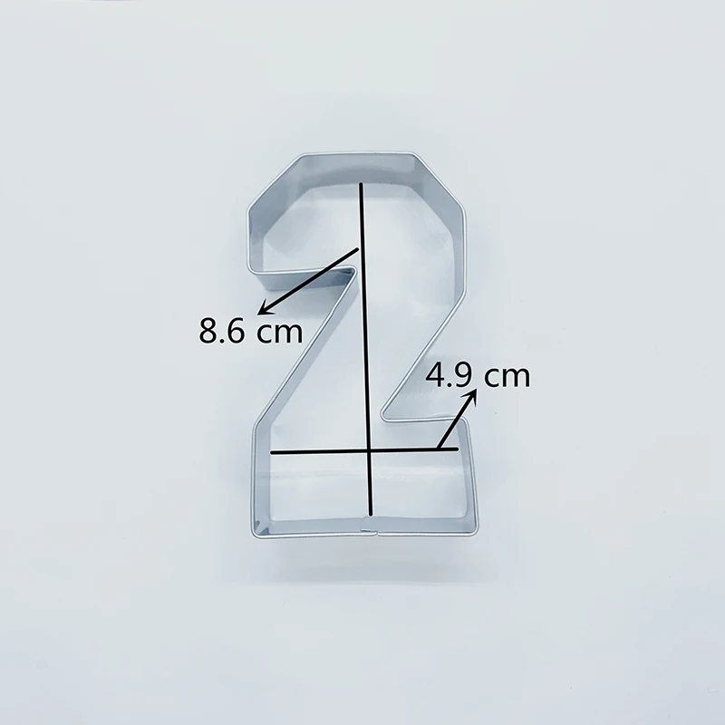 KENIAO 2 Cookie Cutter For Kids Number Twe Biscuit 8 6x4 9 см помадка/Выпечка/хлеб/сэндвич нержавеющая