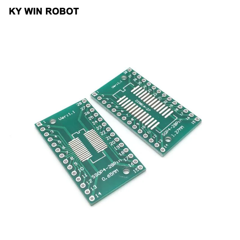 10 шт. SOP28 SSOP28 TSSOP28 to DIP28 печатная плата SMD для DIP 0 65 мм/1 27 мм до 2 54 Pin Pitch PCB конвертер
