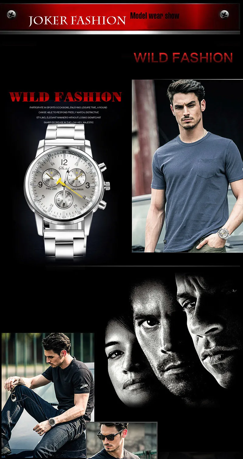 2018 New Mens Watches Top Luxury Brand Watch Men Fashion Male Hours Business Quartz Watch WHITE AS PIC 2