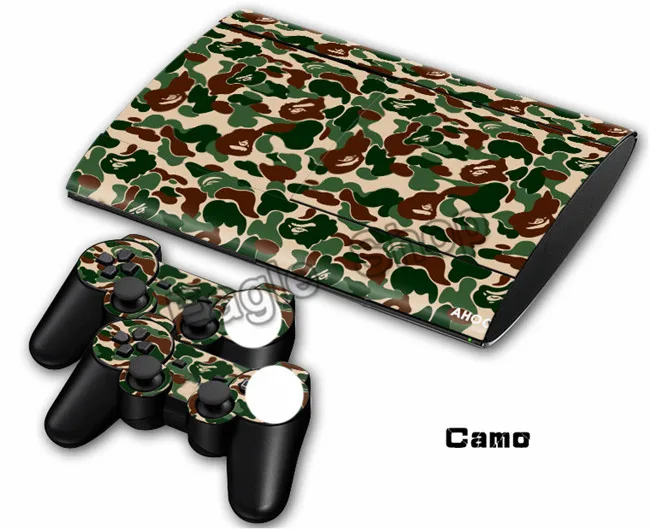 Camo-Decal-Skin-Sticker-For-Playstation-3-For-PS3-4000-Super-Slim ...