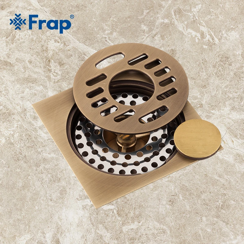Frap Floor Drains Kitchen And Bathroom Floor Drain Waste Bronze Color