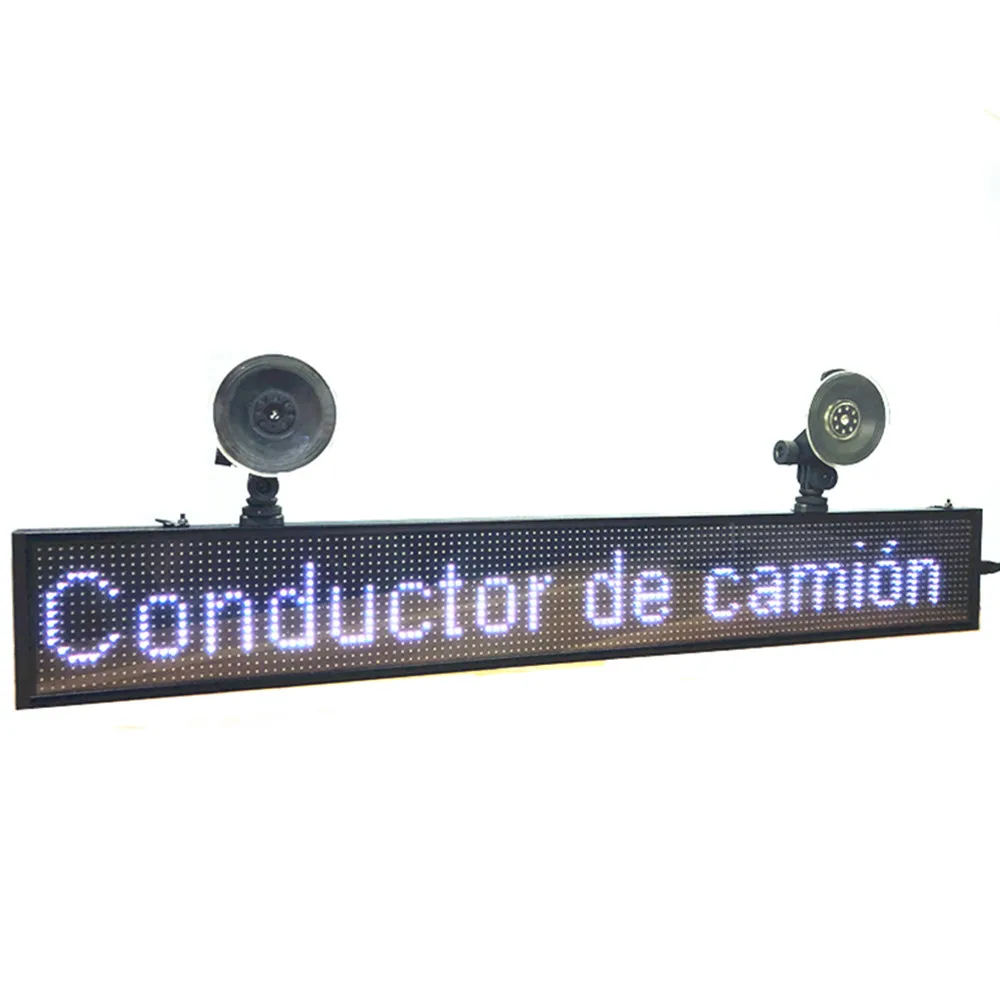 

66CM P5 SMD16 * 128 pixel 12v Car Truck Led Sign Wifi Programmable Scrolling Message LED Display Board support multi-language