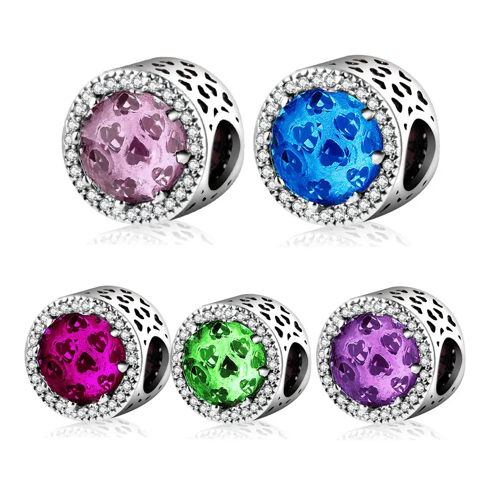 pandora charm blu e rosa pandora charm blu e rosa
