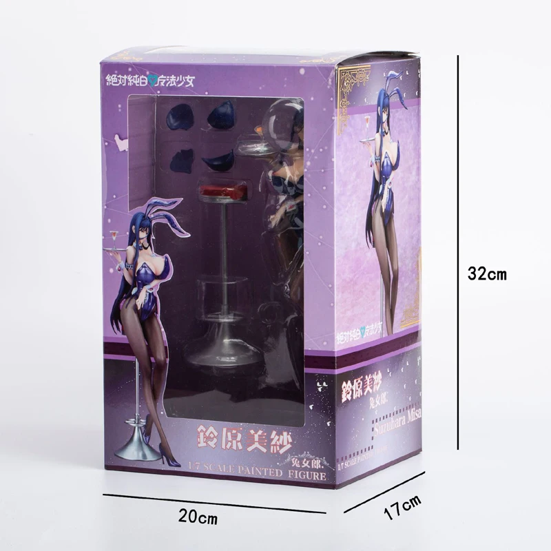 1/7 Scale Sexy Rabbit Girl Suzuhara Misa Action Figure Mahou Shoujo ПВХ модель игрушки Аниме подарок