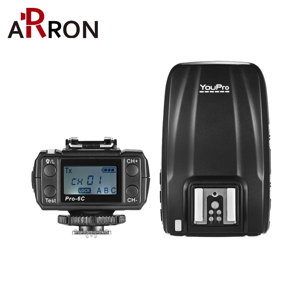 

YouPro Pro-6C 2.4G Wireless i-TTL 1/8000 S HSS Flash Trigger Receiver for Canon Digital SLR Cameras 760D 750D 700D 650D 80D 6D
