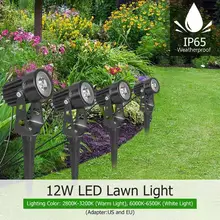 Ландшафтный светодиодный водонепроницаемый IP65 садовый Двор Газон освещение открытый с вилкой