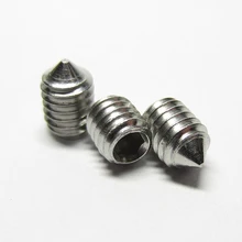 Vis à tête creuse intérieure hexagonale | M2.5/M3/M4/M5 304 en acier inoxydable, douille hexagonale à bout pointu 50 pièces/lot