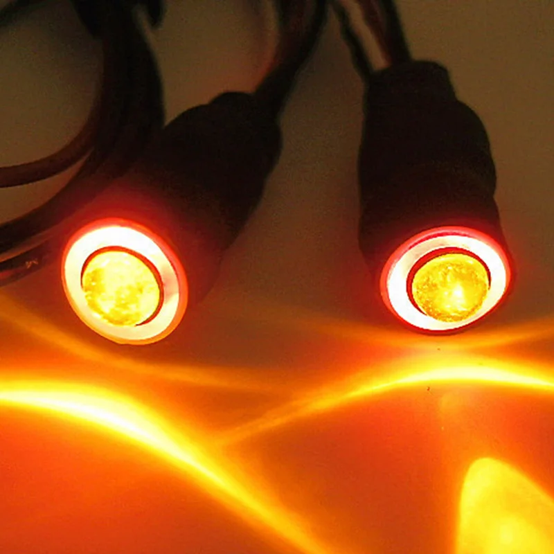 2 LED ангельские глаза демона светодиодные фары для 1/10 RC автомобилей 998|Детали и