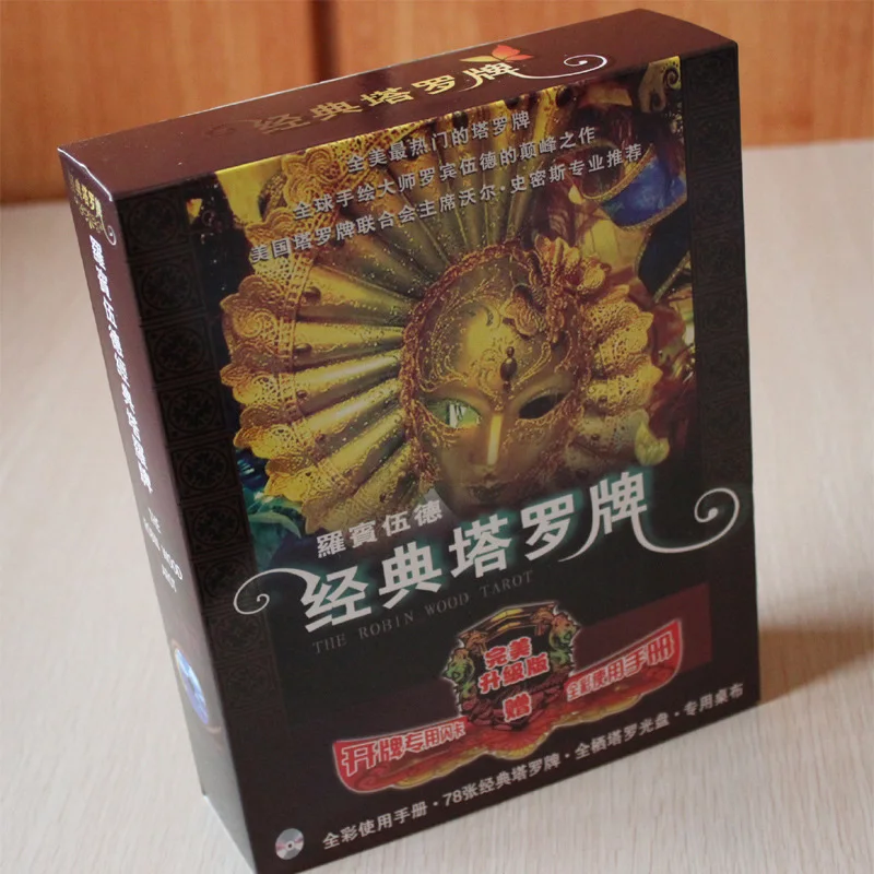 

The Robin Wood Tarot" Board Game 78 PCS/Set Boxed Playing Cards Tarot Board Game For Family/Friends Tablecloth