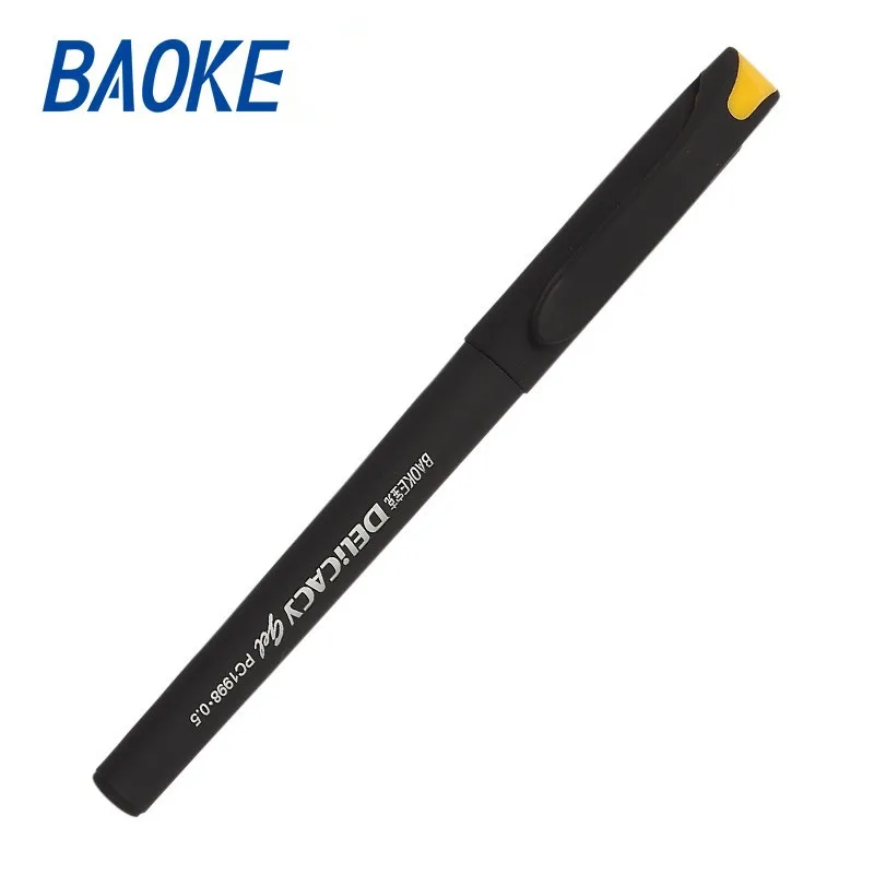 

BAOKE Pen PC1998,gel pen office supplies black signature pen black ink 0.5mm (Welcome to Our Store)