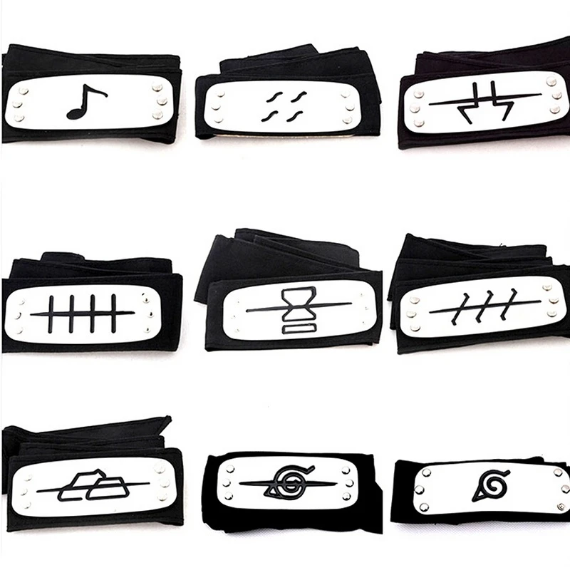 Bandeau De Dessin Anime Naruto Logo De Village De Feuille Konoha Uchiha Itachi Kakashi Akatsuki Accessoires De Costume De Cosplay Aliexpress