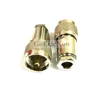 

10 pcs coaxial RF RG5 RG6 LMR300 RG212 cable UHF M male PL259 male brass cable connector