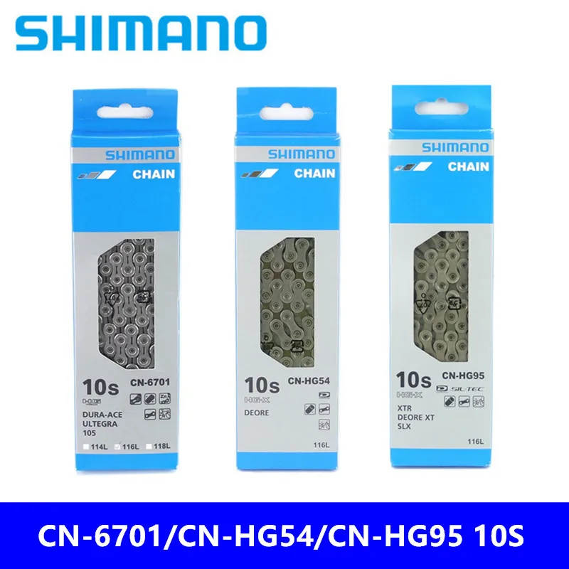 Абсолютно новая Оригинальная цепь SHIMANO CN-HG54/CN-6701/CN-6701 горный велосипед/дорожный велосипед 10 цепь для скоростного велосипеда