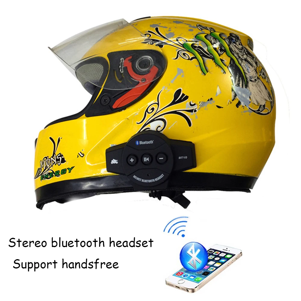 Беспроводная Bluetooth гарнитура JINSERTA для мотоциклетного шлема|Наушники и гарнитуры|
