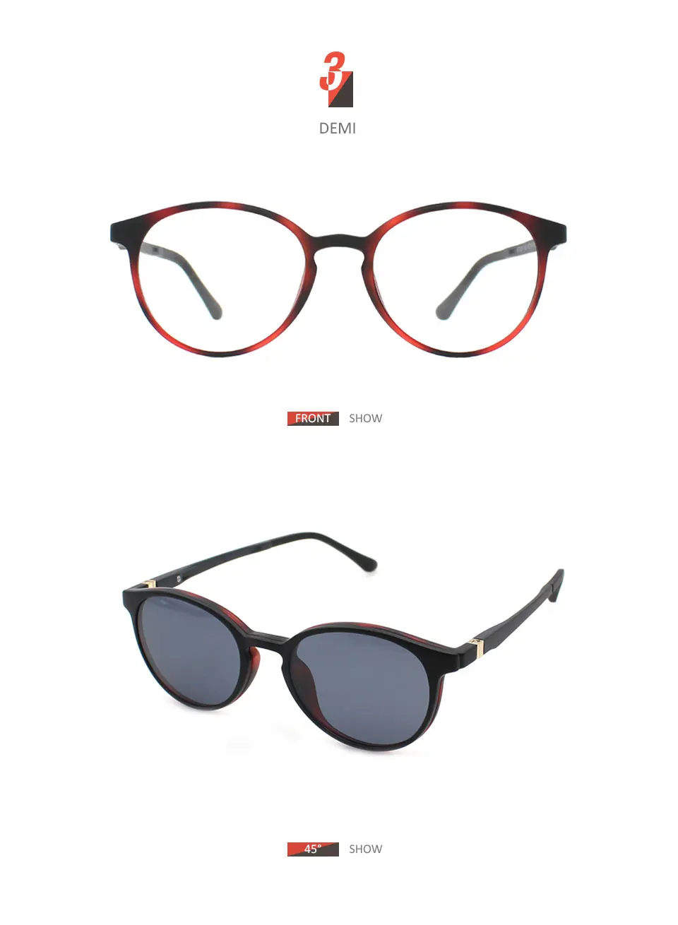 Magnetic-Clip-on-Shades-for-Glasses-Sunglasses-Women-Polarized-Round-Ultem(PEI)-Frame-Glasses-Lady-Driving-Sunglasses-80s-BT6201_07