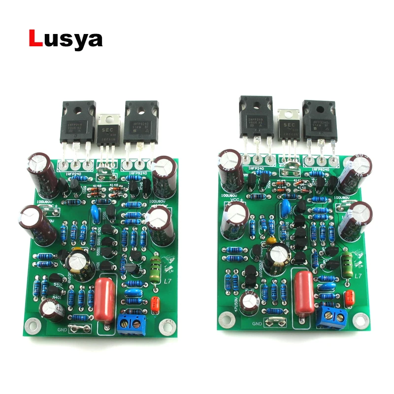 2 шт. Новый L7 аудио hi fi усилитель мощности класса AB MOSFET IRFP240 IRFP9240 двухканальный 300